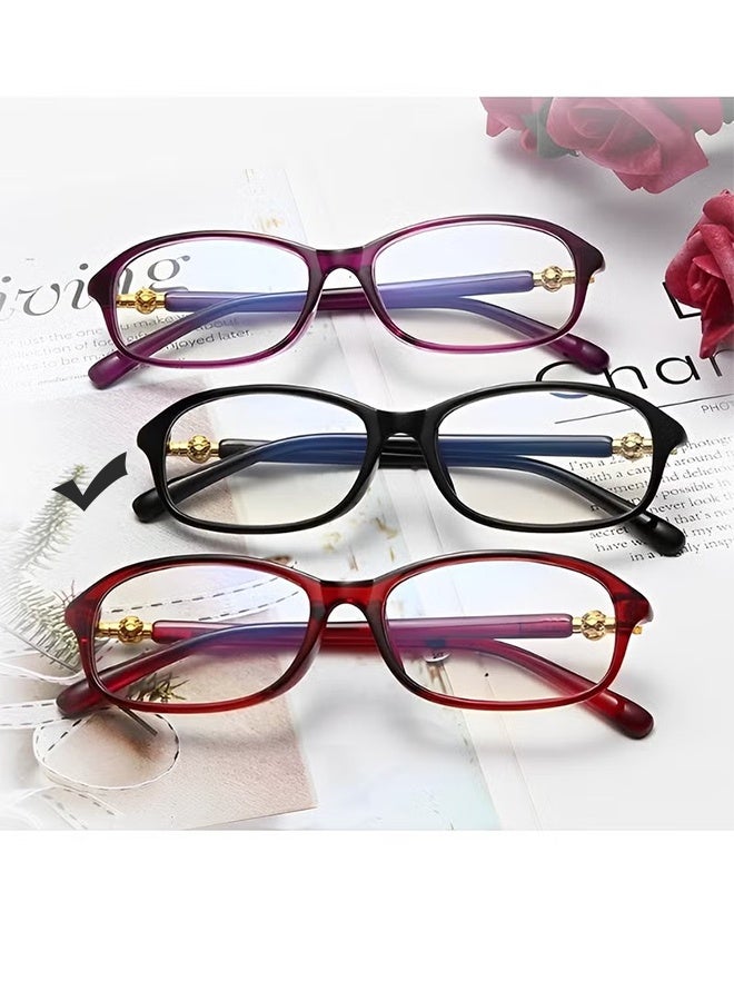 هابي دي نظارات قراءة نسائية مضادة لإجهاد العين، نظارات حجب الضوء الأزرق، خفيفة الوزن ومتينة، للقراءة والكمبيوتر - Image 3