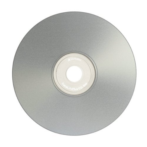 Verbatim CD-RW 700MB 2X-4X DataLifePlus Silver Inkjet Printable with Branded Hub - 50pk Spindle - 95159 - Image 2