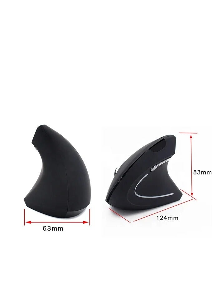 2.4G Wireless Rechargeable Vertical Ergonomic Mouse With Silent Click Comfortable Grip to Release Your Hands Pressure - Image 3