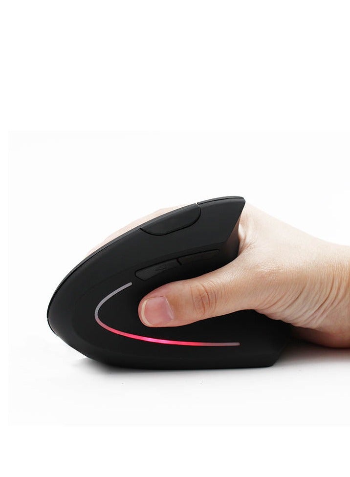 2.4G Wireless Rechargeable Vertical Ergonomic Mouse With Silent Click Comfortable Grip to Release Your Hands Pressure - Image 4