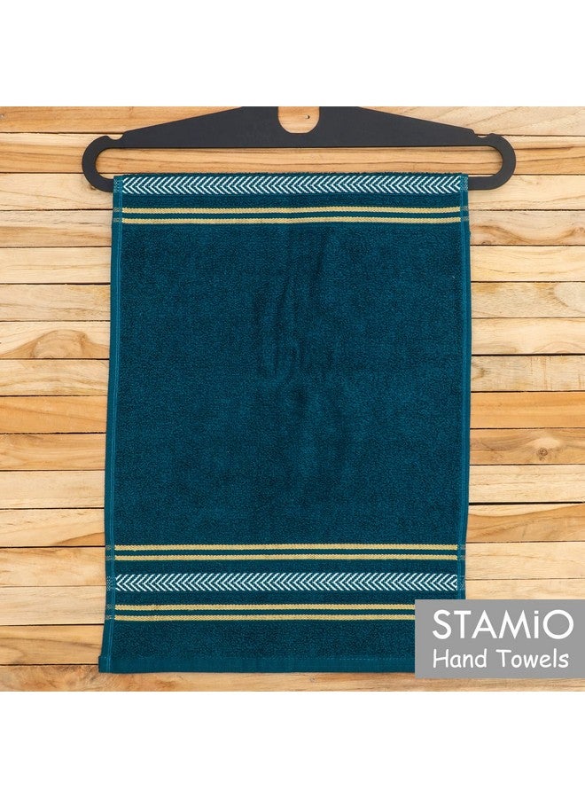 STAMIO Cotton 390 GSM Hand Towel Set of 6, 13 X 21 inches for Men, Women, Home Use, Gym, Wash Basin, Kitchen | Soft, Absorbent, Quick Dry, Small Size Towels, Travel Friendly | Multicolor (Multicolor) - Image 5