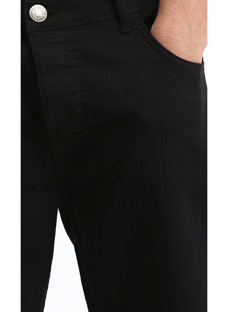 RAVIN Sleek Slim-Fit Black Denim Jeans - Image 3