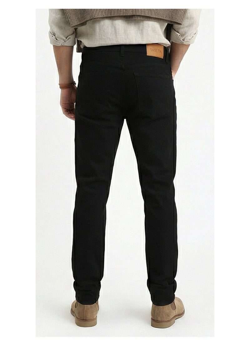 RAVIN Sleek Slim-Fit Black Denim Jeans - Image 2
