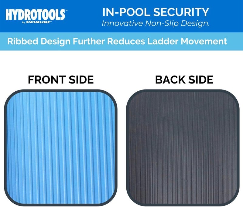 Swimline HYDROTOOLS Protective Pool Ladder Mat for Above Ground Pools – Safety & Stability for Stairs, Steps & Ladders – Premium Durable Material, 9" x 30" - Image 5