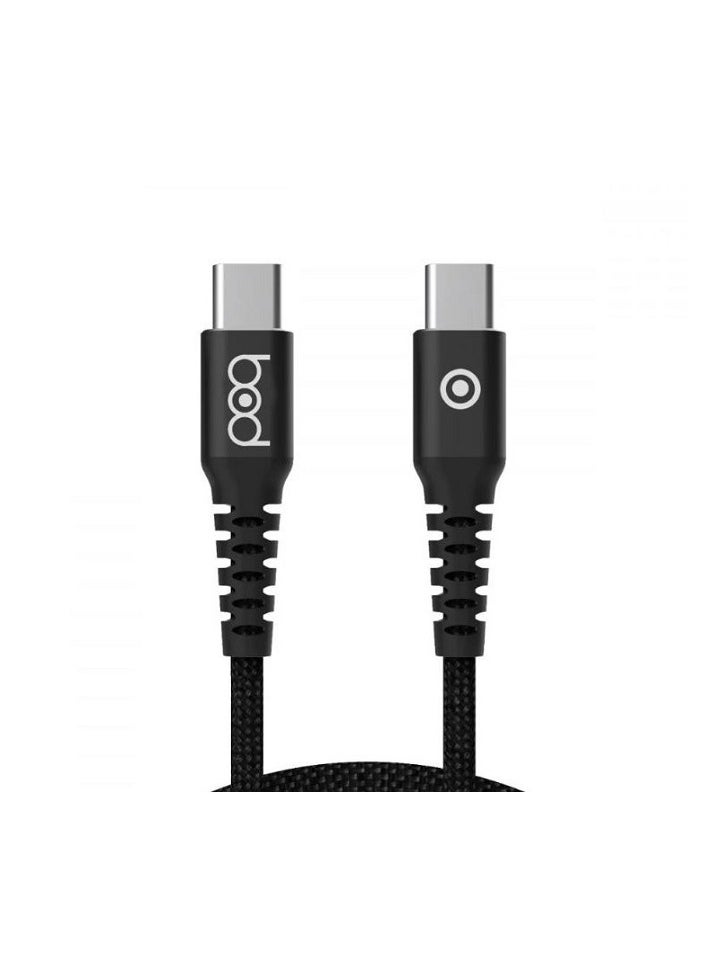 BOD - Type-C to Type-C Data Sync And Fast Charging Cable Nylon Braided 2M - Image 1