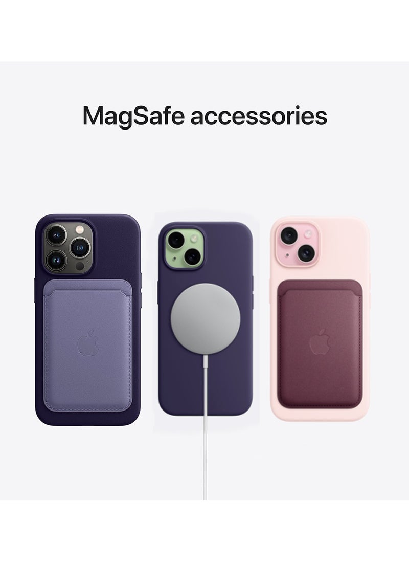 Wtech - Soft Liquid Silicone Case Cover With MagSafe For Apple iPhone 15 2023 Elderberry - Image 1