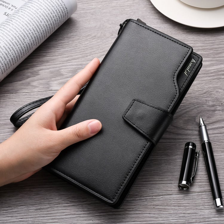 Men'S Wallet Long Zipper Multifunctional Handbag Card Bag Wallet Mobile Phone Bag Men'S Wallet Multi-Card Slot - Image 3