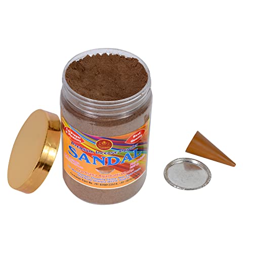 PRARTHANA Combo Pack of Sandal Powder 400 gm of Premium Dhoop Powder (2 Jar of 200gm Each) Charcoal Free/Pollution Free, (Total 400gm) Dhoop Powder/Dhoop bati/Agarbatti - Image 2