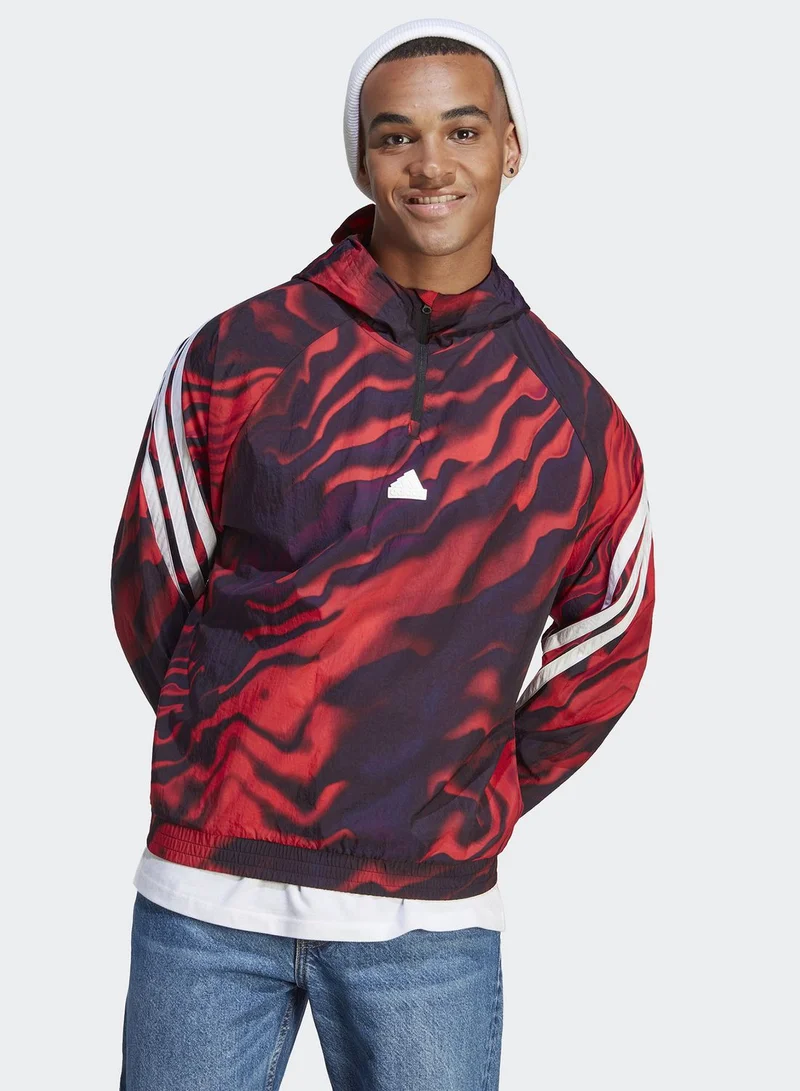 adidas هودي فيوتشور ايكونز بطبعات