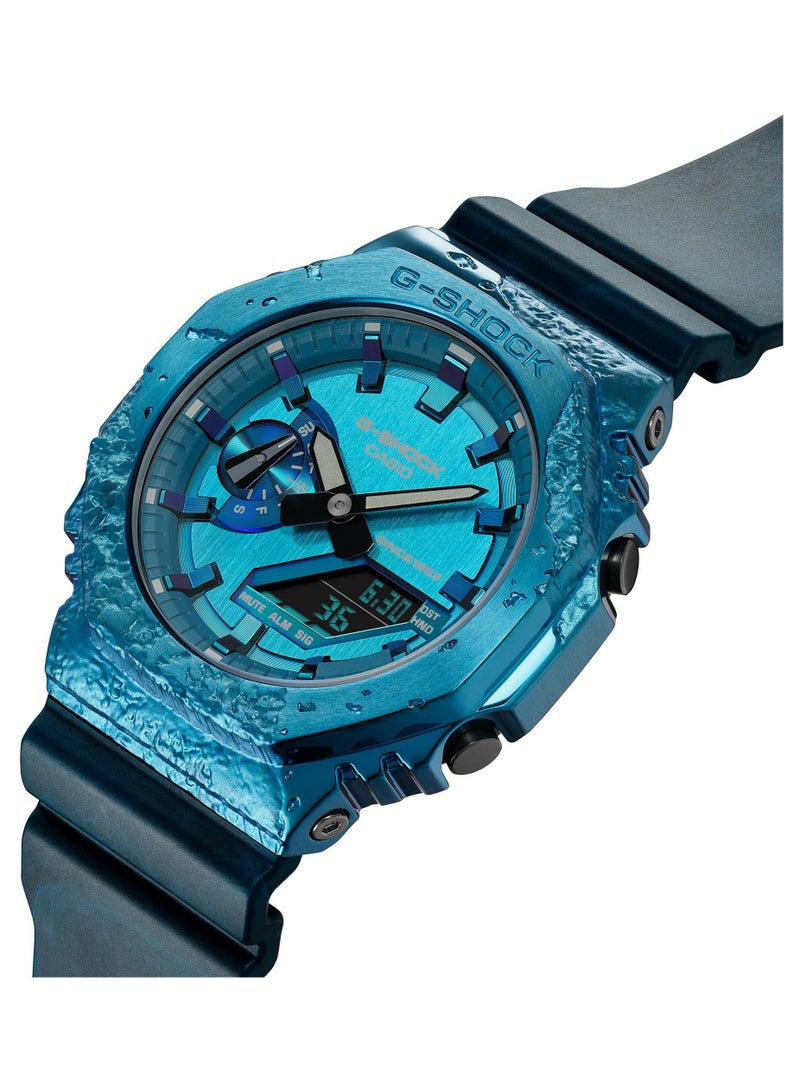 CASIO جي شوك - ساعة يد أنالوج رقمية بسوار مطاطي للذكرى الأربعين GM-2140GEM-2ADR - Image 4