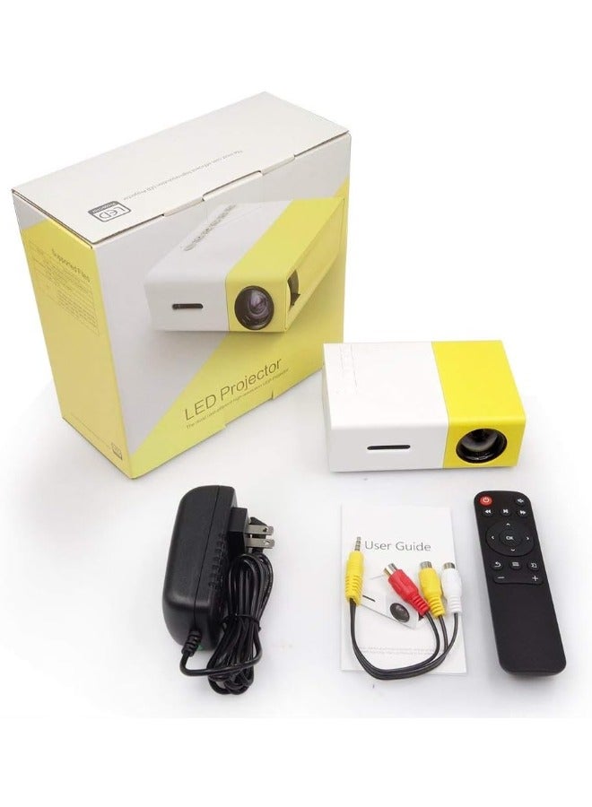 DEROVAN Mini LED Projector for Home Cinema – Portable 1080P Full HD Support, Compact LCD Projector, 400 Lumens Brightness, Multimedia Compatibility, Remote Control, Home Theater Projector for Movies, Gaming & Presentations - Image 4