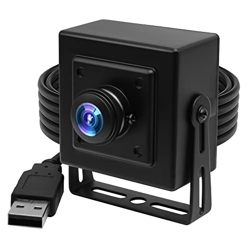 ELP 180degree Fisheye Lens Wide Angle USB Camera 1080P Mini Box Webcam 1080P High Speed UVC USB2.0 PC Camera CMOS OV2710 100fps 60fps 30fps Video Webcam for Computer, Laptop, Jetson Nano - Image 1