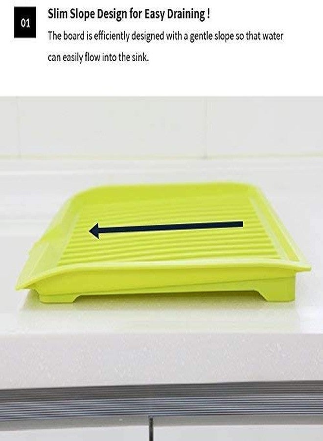 KPNG Changsin Kitchen Utility Draining Board｜Light Weight, Space Efficient, Water Drain (Blue) - Image 4