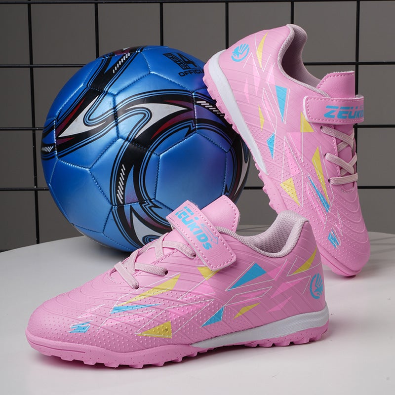 Daifa Tie-Free Shoes Velcro Breathable Children'S Football Shoes Campus Football Sneaker Professional Training Shoes - Image 3