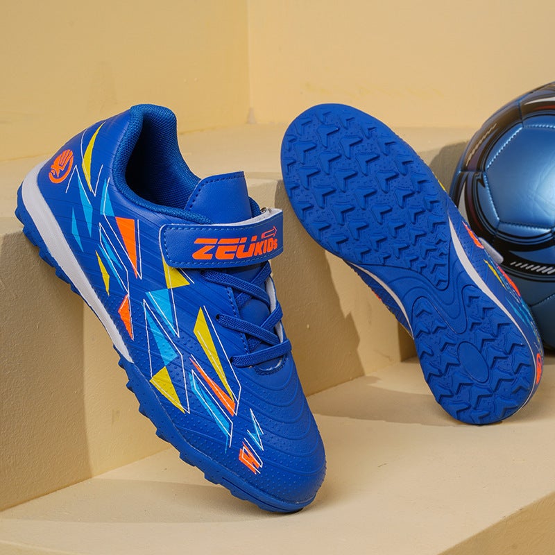 Daifa Tie-Free Shoes Velcro Breathable Children'S Football Shoes Campus Football Sneaker Professional Training Shoes - Image 2