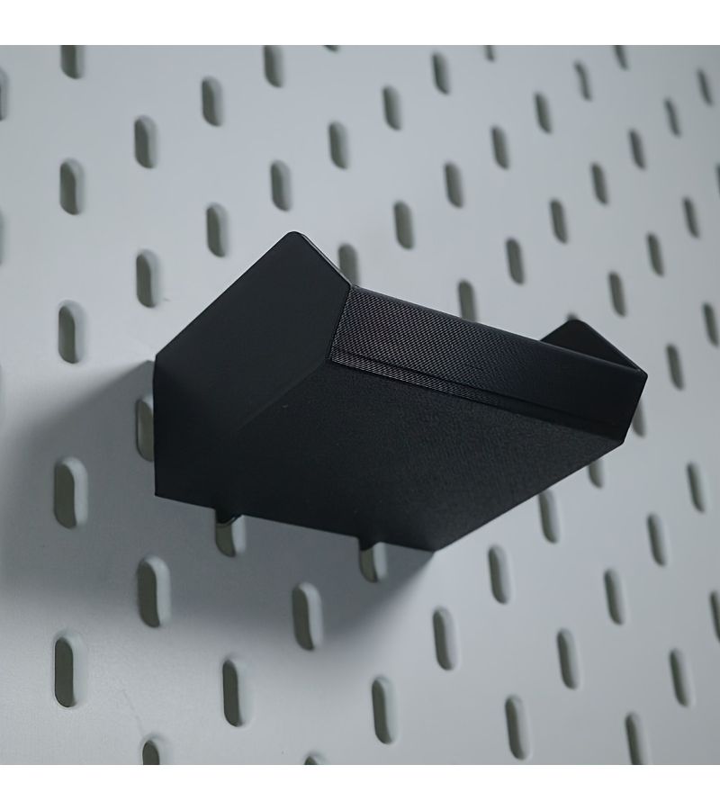 Black Multifunctional Pegboard Storage Box for Desk Wall Workspace - Image 3
