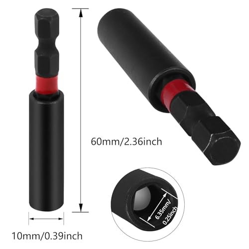 PAYA TOOLS Impact Duty Srewdriver Drill Driver Strong Magnetic Bit Holders 1/4 Inch Hex Shank with Storage Box(2-Pack) - Image 2