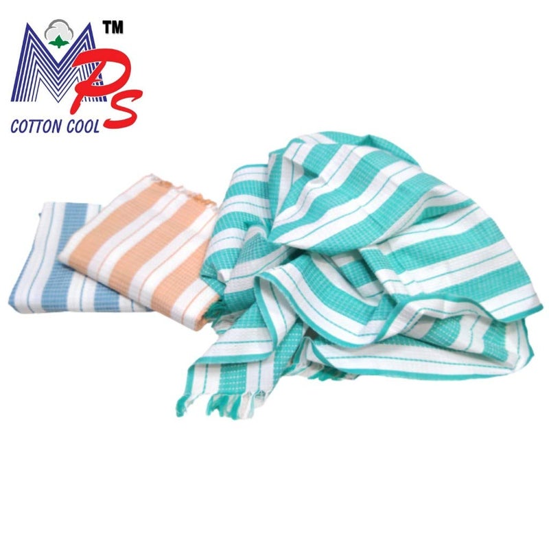 Mps Cotton Cool 100% Cotton Bath Towel (Size:Length 59 Inch X 150 cm, Width 29 Inch X 74 cm) (Pack of 3 Piece} - Image 3