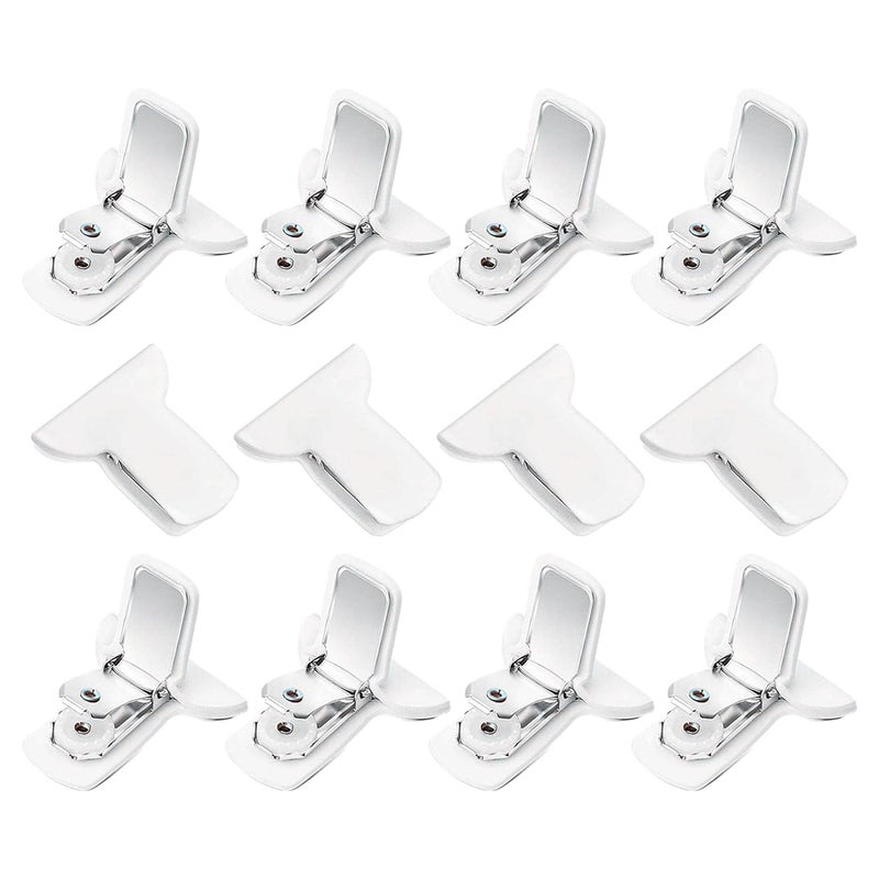 2 Pcs Padded Comforter Clips,12Pcs White Padded Quilt Clips | Blanket Fasteners Prevent Comforters From Moving Inside Duvet Cover, Bedding Accessories - Image 1