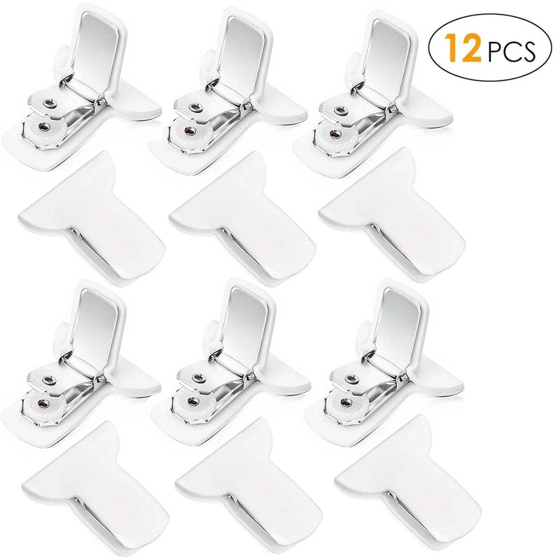 2 Pcs Padded Comforter Clips,12Pcs White Padded Quilt Clips | Blanket Fasteners Prevent Comforters From Moving Inside Duvet Cover, Bedding Accessories - Image 5