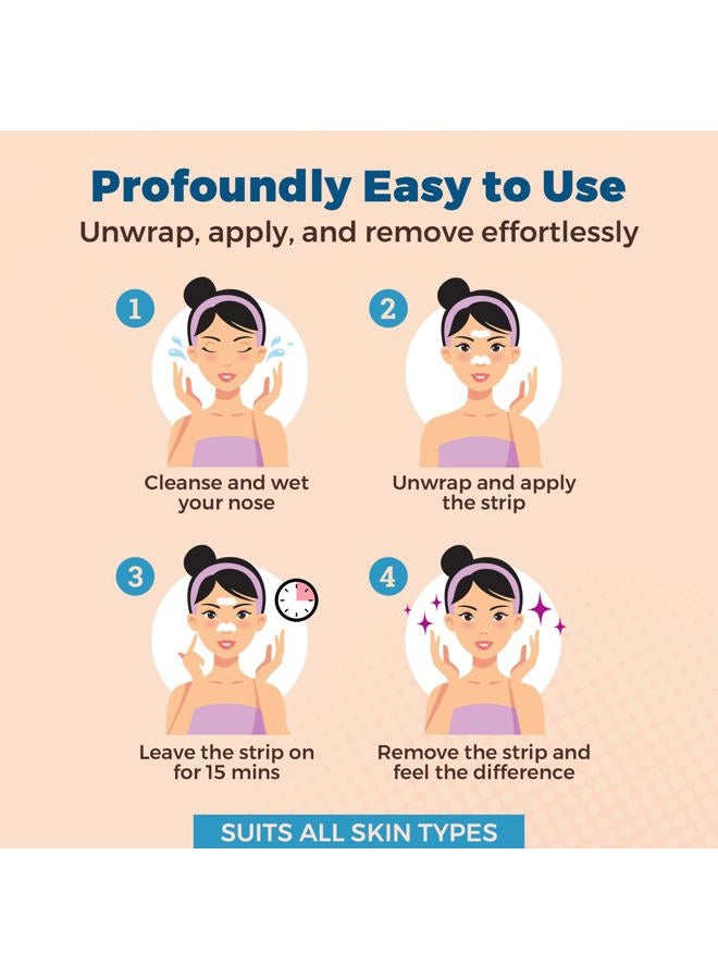 MEDca Deep Cleansing Blackhead Pore Strips - Pack of 24 Peel - Off Blackhead Remover and Pore Unclogging Strips for Nose and Face, Chin, Forehead & Healthier Looking Skin - Image 4