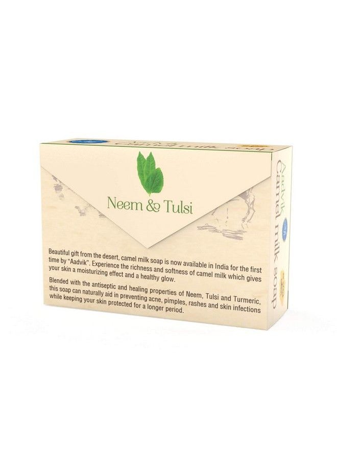 Aadvik - Camel Milk Soap With Neem And Tulsi ; A Shark Tank Product ;100G - Image 1