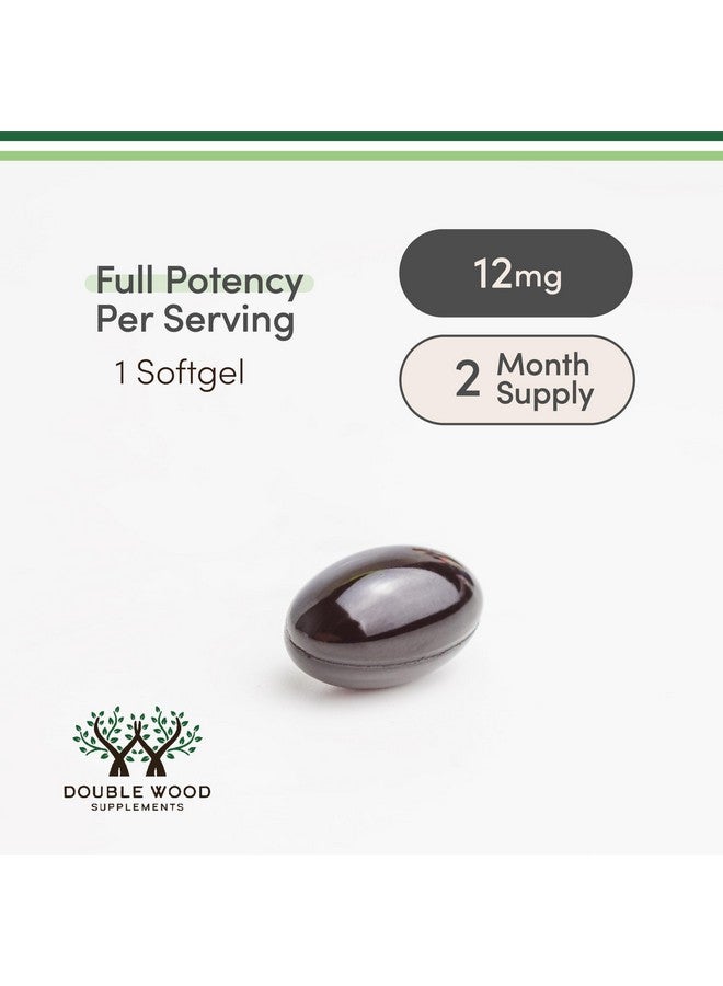 Double Wood Supplements Astaxanthin 12mg Max Strength (Only Patented Astaxanthin (Astrareal) with 70+ Human Clinical Trials - World's Most Studied Brand) Grown, Harvested, and Made in The USA (Astaxantina) by Double Wood - Image 2