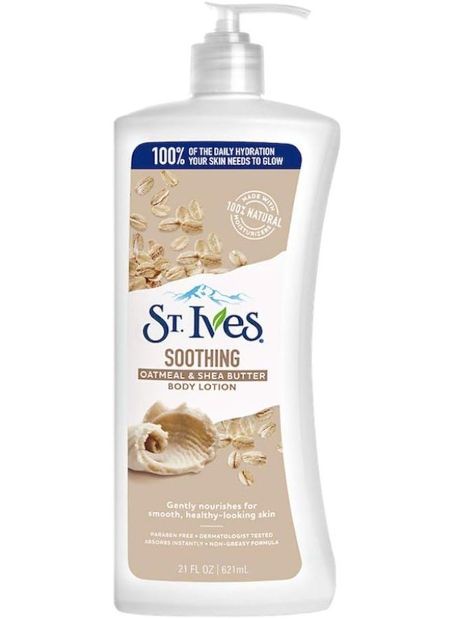 St. Ives Soothing Oatmeal & Shea Butter Body Lotion, 621 ml