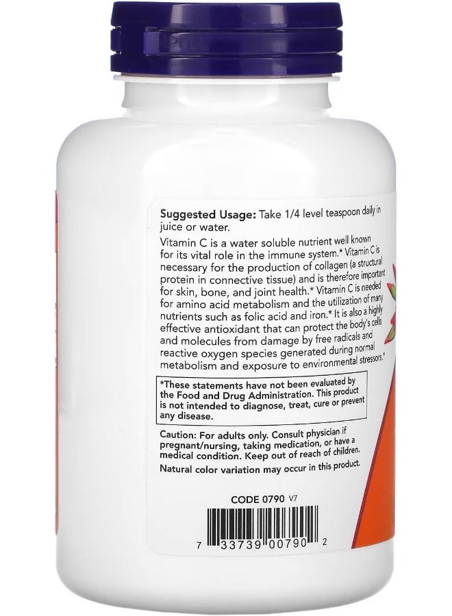 now Now Foods Vitamin C Crystals Powder 8 Oz.  - Image 3