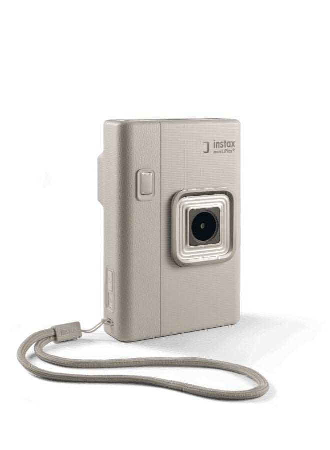 FUJIFILM Instax Mini LiPlay+ Hybrid digital instant film camera and photo printer - (Beige color), with rear 6 x 4 cm LCD screen, sound recording capabilities, Dual cameras - main and wide-angle selfie, Midnight - Image 3