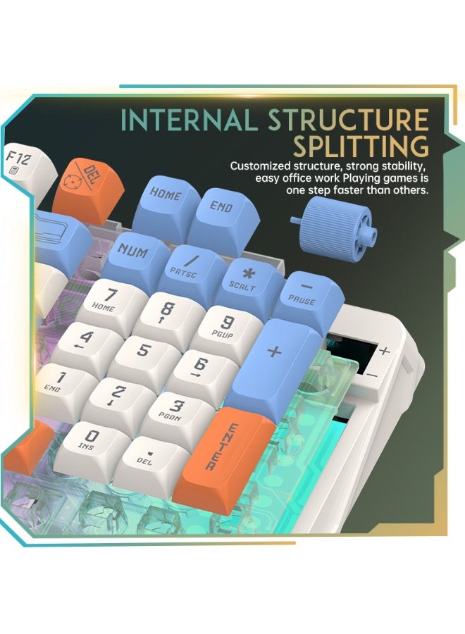 general English plug-in wired mechanical feel game punch-free keyboard office keyboard and mouse - Image 2