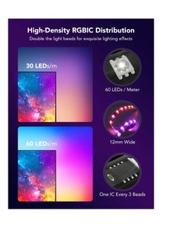 Govee Govee Envisual TV LED Backlight T2 with Dual Cameras, 11.8ft RGBIC Wi-Fi LED Strip Lights for 55-65 inch TVs, Double Strip Light Beads, Adapts to Ultra-Thin TVs, Smart App Control, Music Sync, H605C  - Image 5