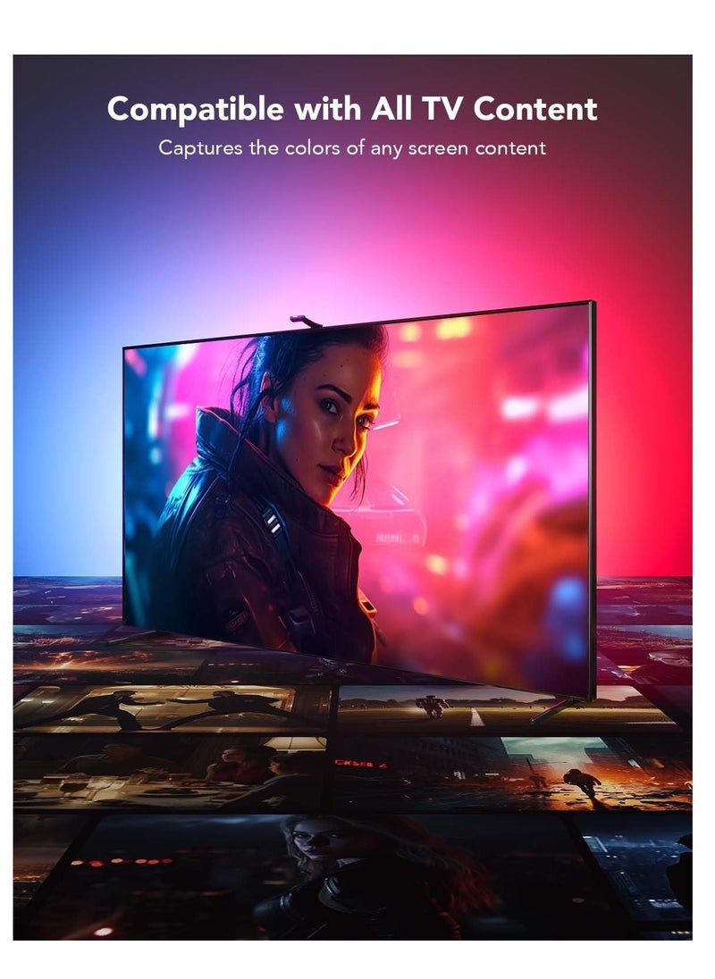 Govee - Govee Envisual TV LED Backlight T2 with Dual Cameras, 11.8ft RGBIC Wi-Fi LED Strip Lights for 55-65 inch TVs, Double Strip Light Beads, Adapts to Ultra-Thin TVs, Smart App Control, Music Sync, H605C - Image 1