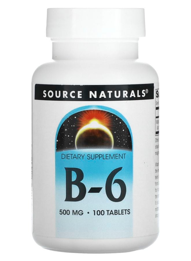 B-6 500 mg 100 Tablets