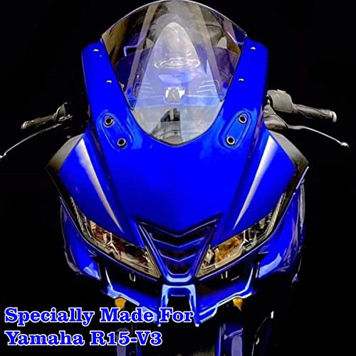 Sorax Front Nose Air Intake Cover Filter Nose Grill Protect from Dust for Yamaha R15 V3 (Blue) - Image 2