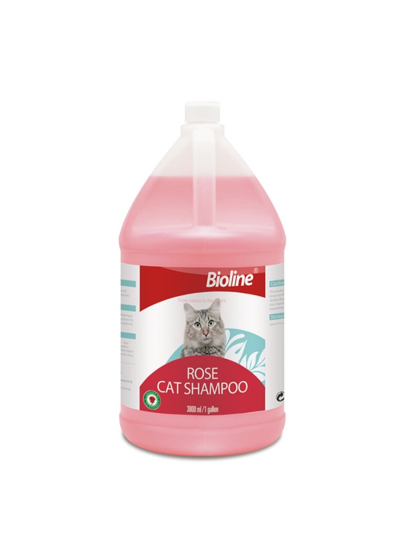 شامبو للقطط من بيول لاين برائحة الورد 3.8 لتر