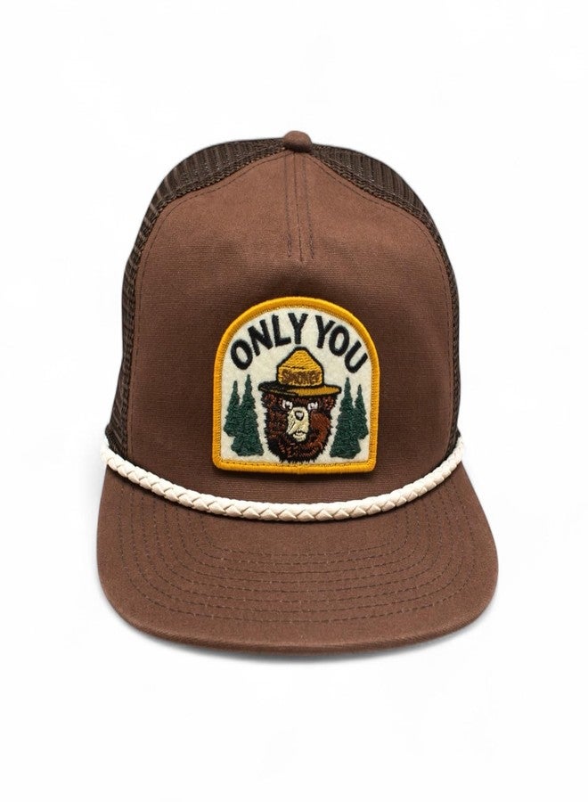 الإبرة الأمريكية قبعة بيسبول قابلة للتعديل من نوع سناباك من تصميم سموكي ذا بير أونلي يو وايت من أمريكان نيدل (23014A-SBEAR-BRN) - Image 2