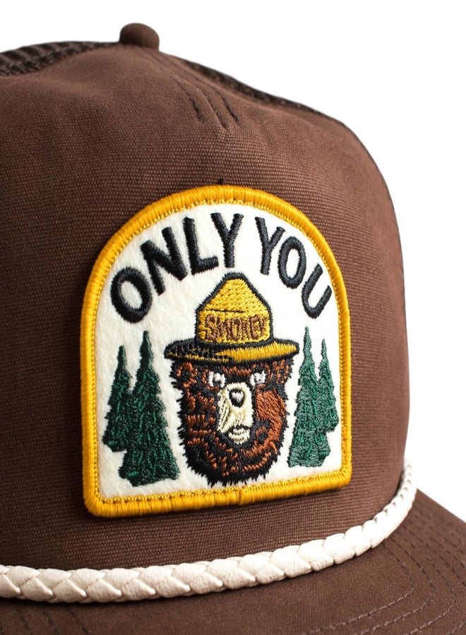 الإبرة الأمريكية قبعة بيسبول قابلة للتعديل من نوع سناباك من تصميم سموكي ذا بير أونلي يو وايت من أمريكان نيدل (23014A-SBEAR-BRN) - Image 3