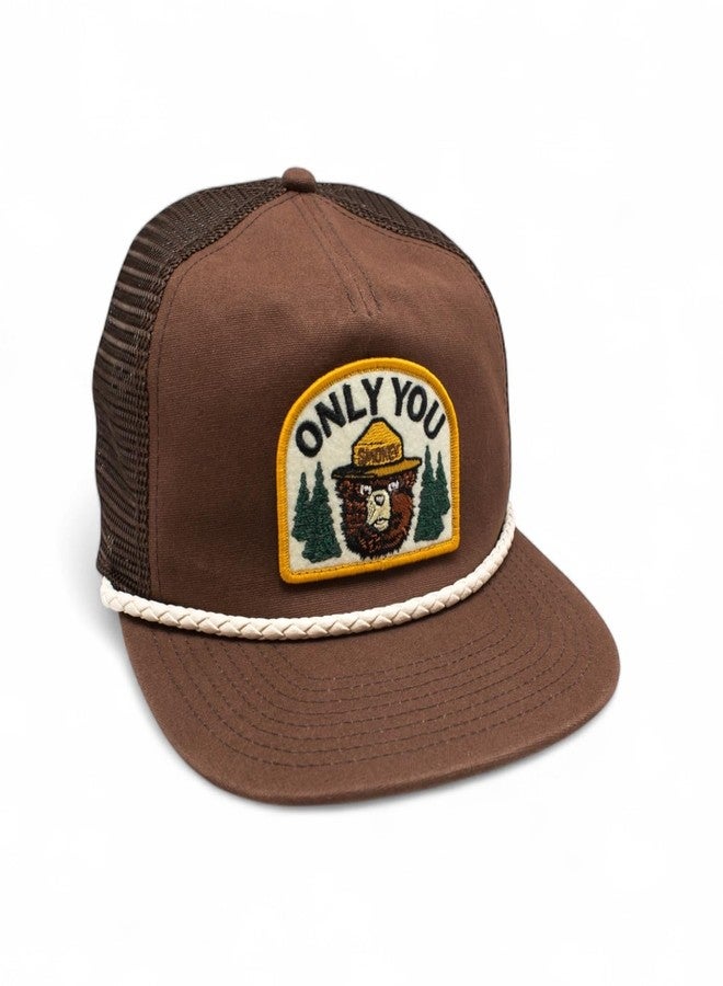 الإبرة الأمريكية قبعة بيسبول قابلة للتعديل من نوع سناباك من تصميم سموكي ذا بير أونلي يو وايت من أمريكان نيدل (23014A-SBEAR-BRN) - Image 4