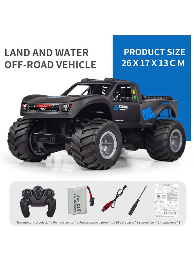 JJRC Waterproof Monster RC Trucks for Boys, 2.4G Amphibious Rc Car, 1:16 Scale All-Terrain Rc Boat for Boys & Adults, 4WD, 2 Rechargeable Batteries, Perfect 4-12 Year Old Boy Toys Gifts-Orange - Image 2