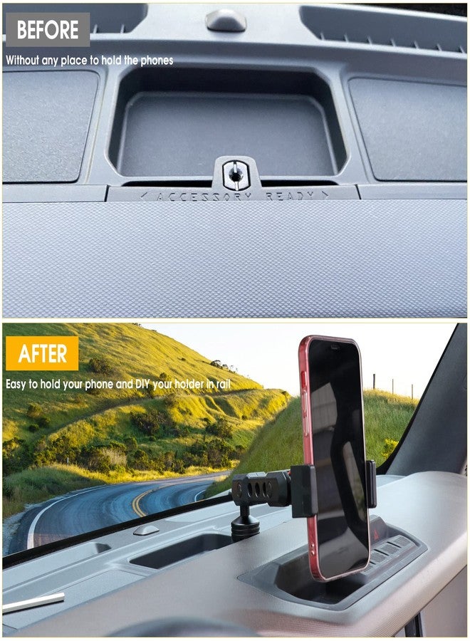 BESTAOO Dash Phone Holder, 360° Adjustable Aluminum Console Mount Phone Stand for Ford Bronco 2021 2022 2023 2024 2025 2/4 Door Accessories(Standard) - Image 4