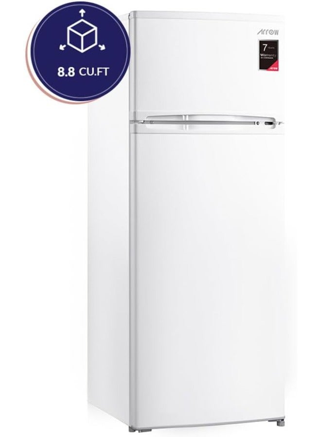 Arrow 2 Door Refrigerator - 9 CFT - White - Ro2-390L - Image 3