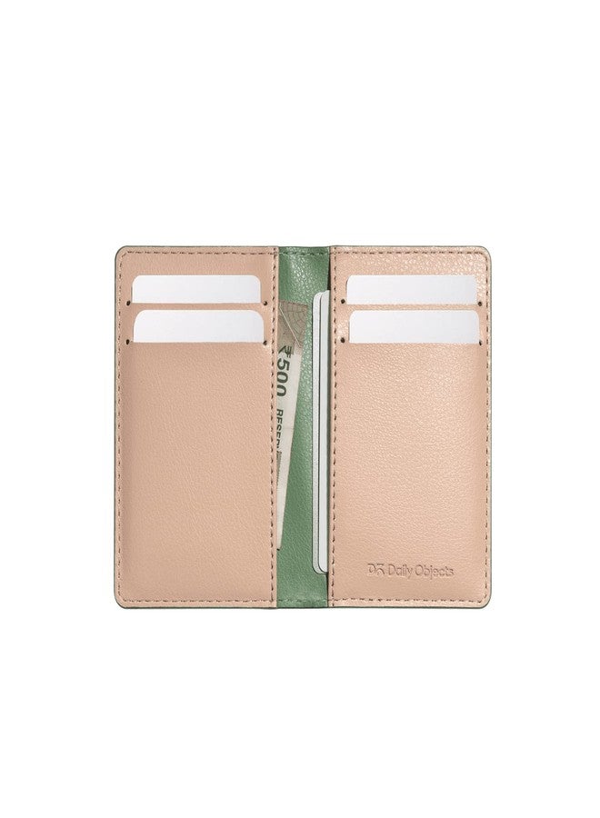 دايلي أوبجيكتز محفظة DailyObjects ثنائية الطي بلون أخضر غامق | تصميم صغير الحجم ومناسب للسفر | متينة وعصرية وأنيقة | جلد محبب فاخر | صنع في الهند | للرجال - Image 3