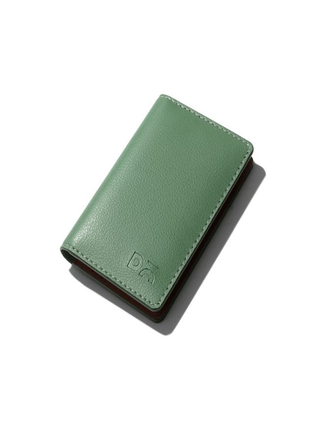 دايلي أوبجيكتز محفظة DailyObjects ثنائية الطي بلون أخضر غامق | تصميم صغير الحجم ومناسب للسفر | متينة وعصرية وأنيقة | جلد محبب فاخر | صنع في الهند | للرجال - Image 4
