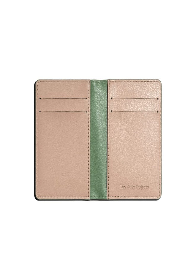 دايلي أوبجيكتز محفظة DailyObjects ثنائية الطي بلون أخضر غامق | تصميم صغير الحجم ومناسب للسفر | متينة وعصرية وأنيقة | جلد محبب فاخر | صنع في الهند | للرجال - Image 2
