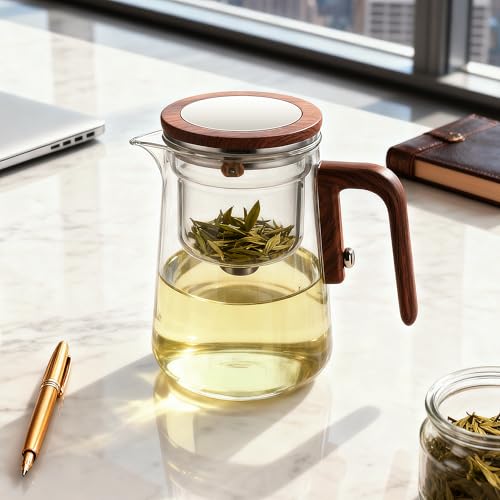 MACTANO Enchanti Tea Pot, Magic Witchcraft Enchanted Glass Teapot with Strainer -800ML - Image 5