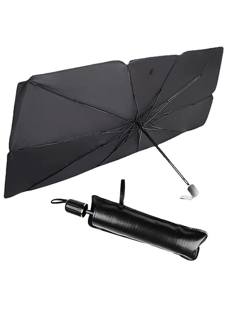 Generic Car Windshield Sun Shade Umbrella - Foldable Sun Visor for UV Ray Protection  - Image 1