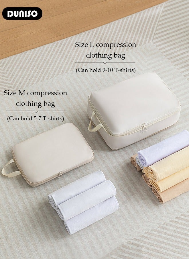 DUNISO 6 PCS Packing Cubes for Suitcases, Travel Storage Bag Set, Waterproof Travel Luggage Organizer, Multi-Functional Compression Organizer Bags, Travel Packing Kit for Man and Women Travel Essentials  - Image 5