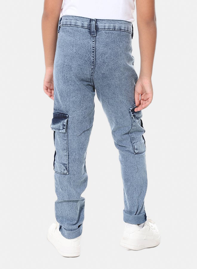 Andora Light Blue Baggie with Side Pockets  Jeans_Light Blue - Image 4