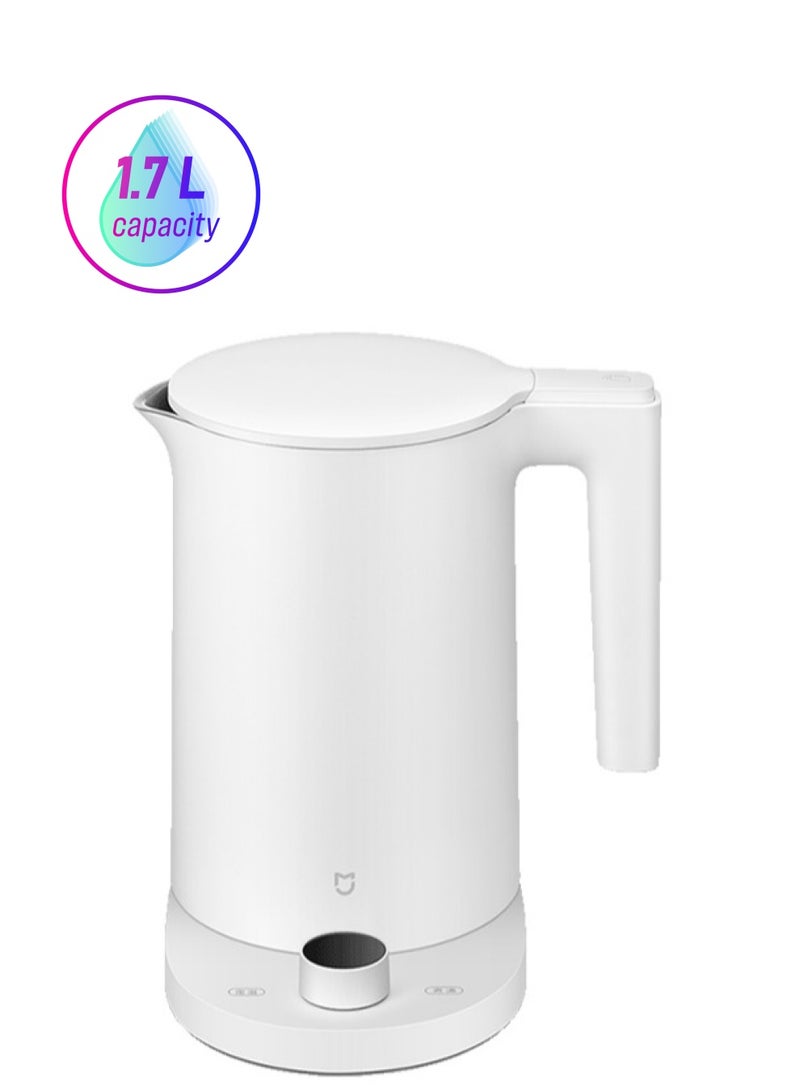 Xiaomi 2 Pro Smart Electric Water Kettle LED Display Intelligent Temperature Control Fast Hot Boiling Stainless Teapot 1.7 L 1800 W MJJYSHO1YM White - Image 1